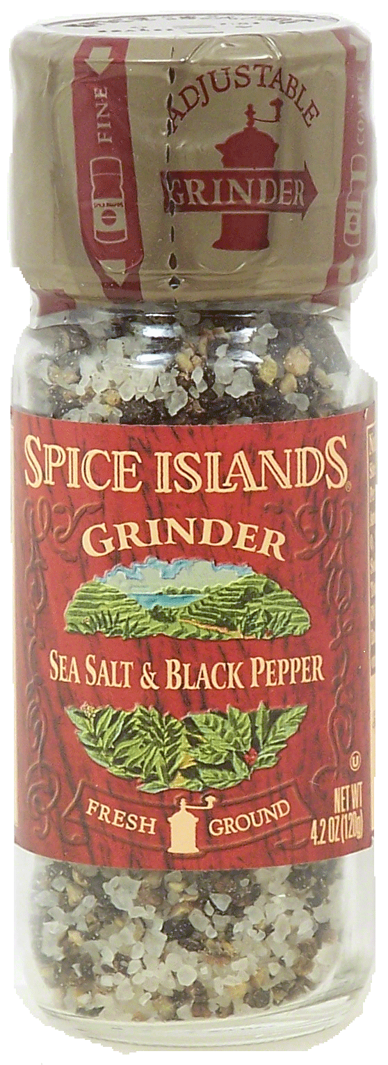 Spice Islands Grinder  sea salt & black pepper, adjusts between coarse and fine Full-Size Picture